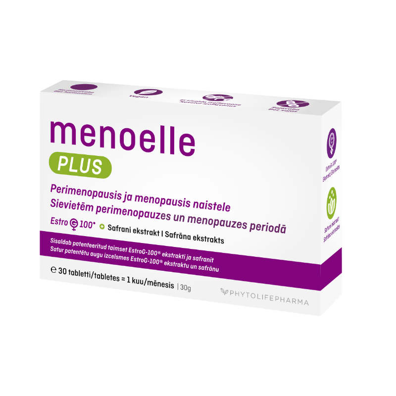 Menoelle Plus hormoonivaba tugi menopausi ja kuumahoogude ajal