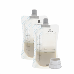 Пакетики для хранения грудного молока (10шт.) + адаптер