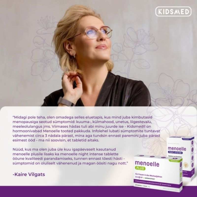 Menoelle Plus - Hormoonivaba leevendus menopausi ajal