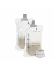 Пакетики для хранения грудного молока (10шт.) + адаптер