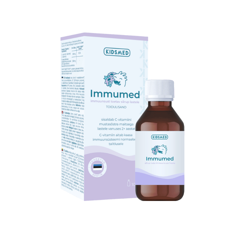 Immumed siilkübarasiirup lastele – immuunsuse tugevdamine, 100 ml