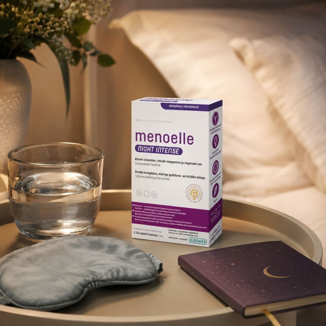 Menoelle Night Intense menopausi unehäirete ja rahutuma une toetuseks